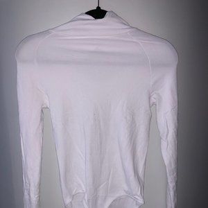 Turtleneck ribbed bodysuit